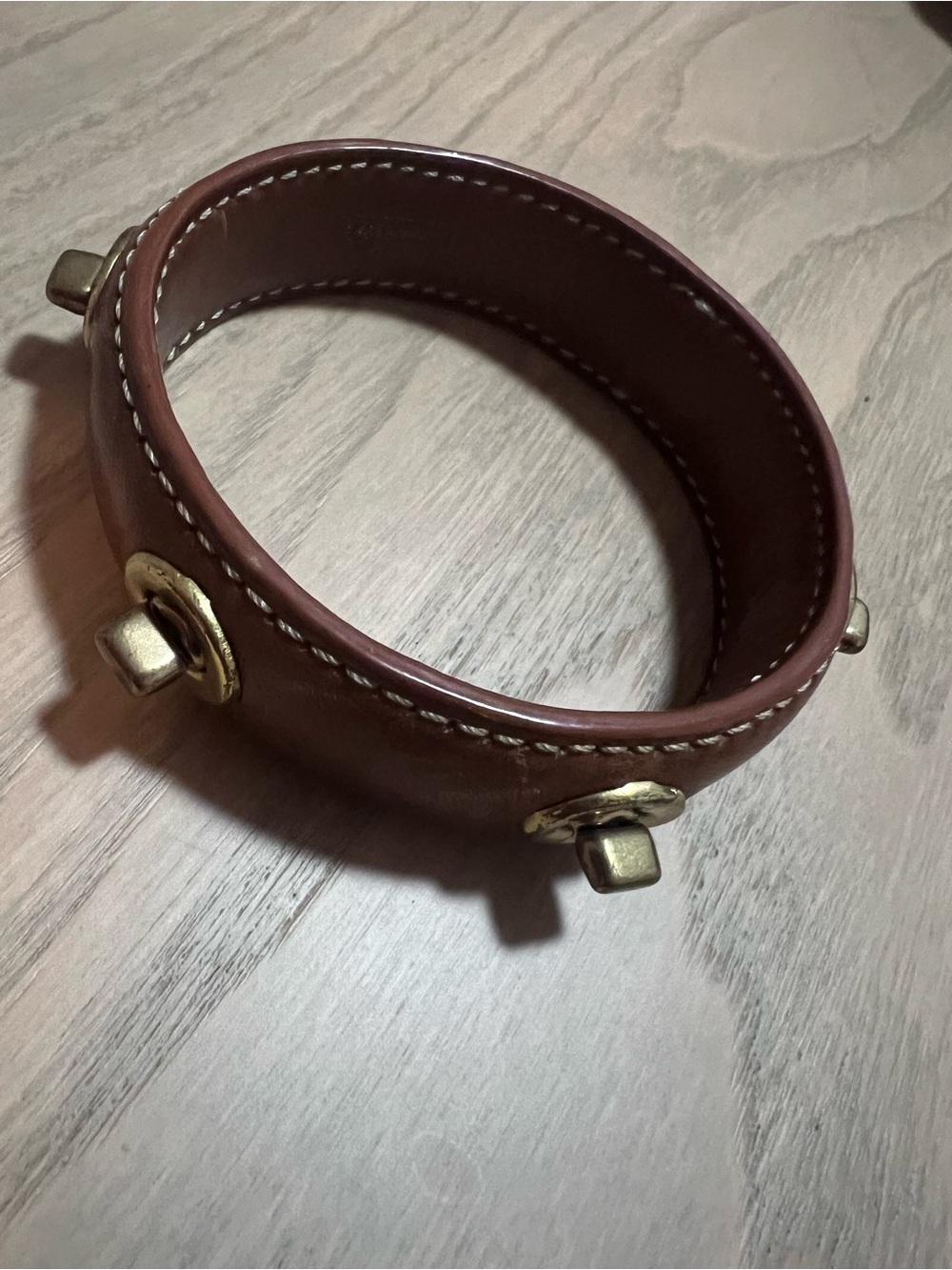 Coach brown leather bracelet